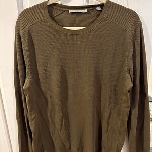 Vince Long Sleeve Waffle Tshirt